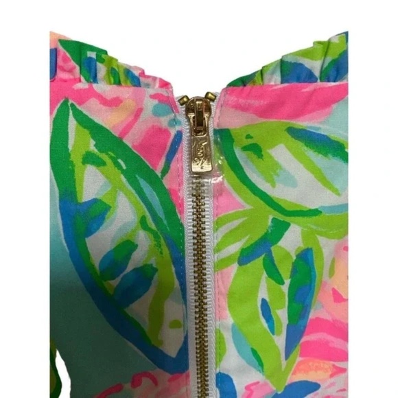 Lilly Pulitzer Brenda Stretch Dress Totally Blossom Size 2 - Picture 4 of 7